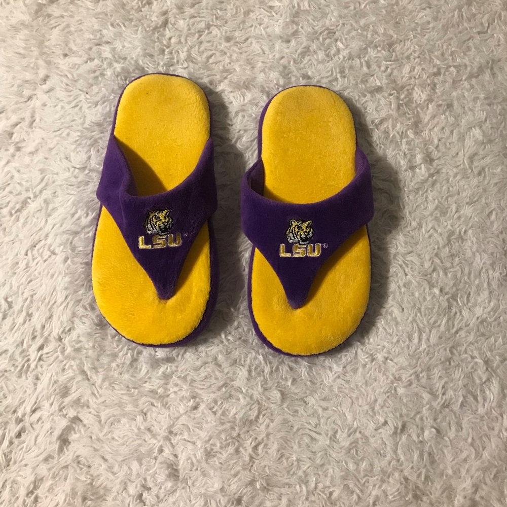LSU Comfy Feet Slippers